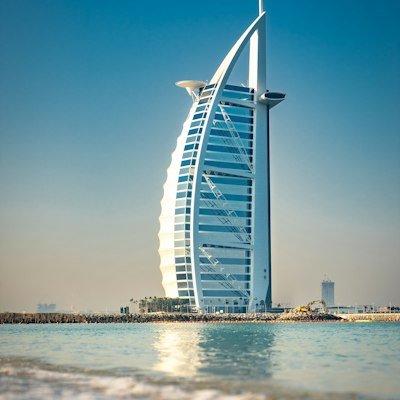 Jumeirah coastline and Burj Al Arab